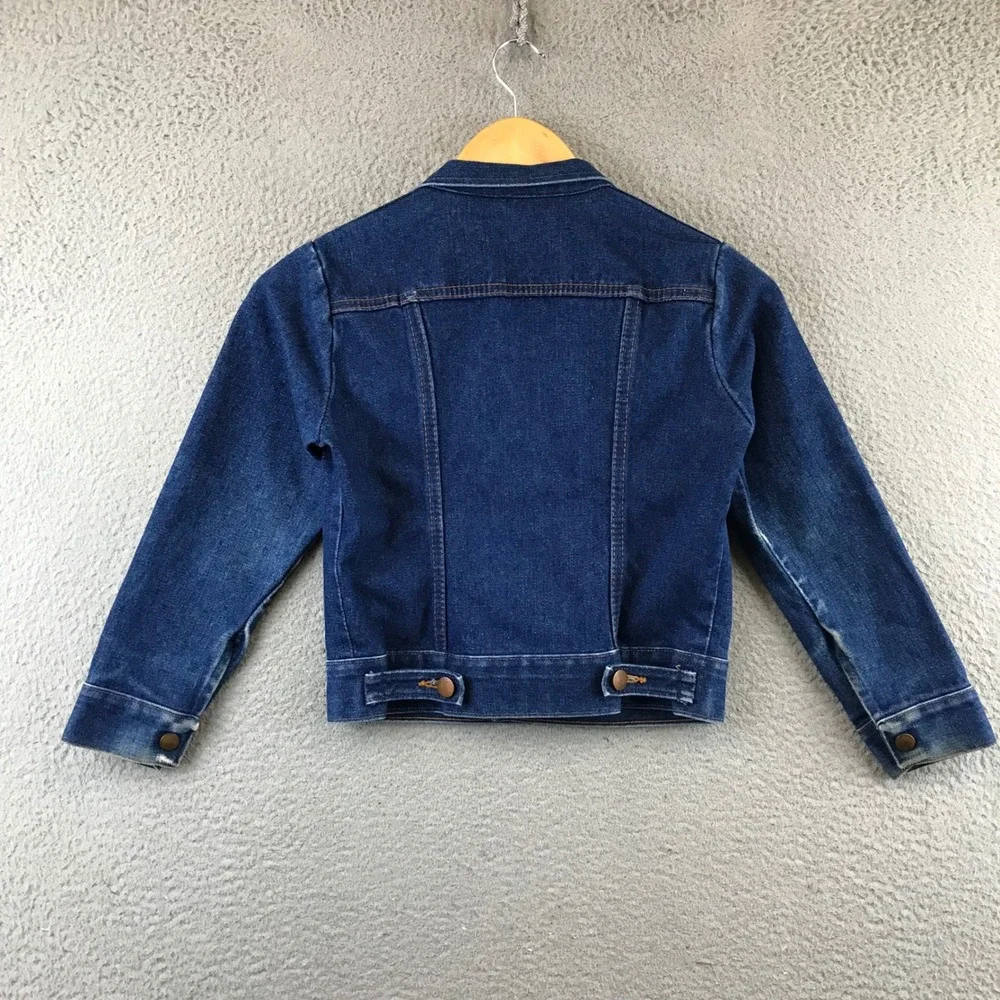 Vintage 70s‎ Wrangler No Fault Denim Jacket Youth Size 10 USA